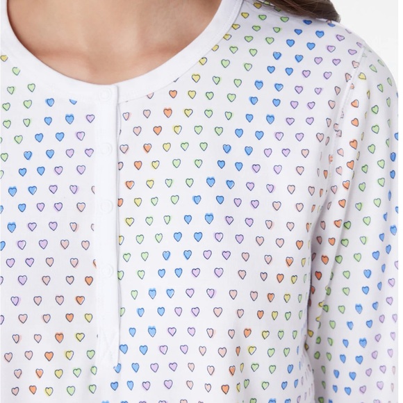 Roller Rabbit Disco Hearts Pajamas top - Picture 2 of 6